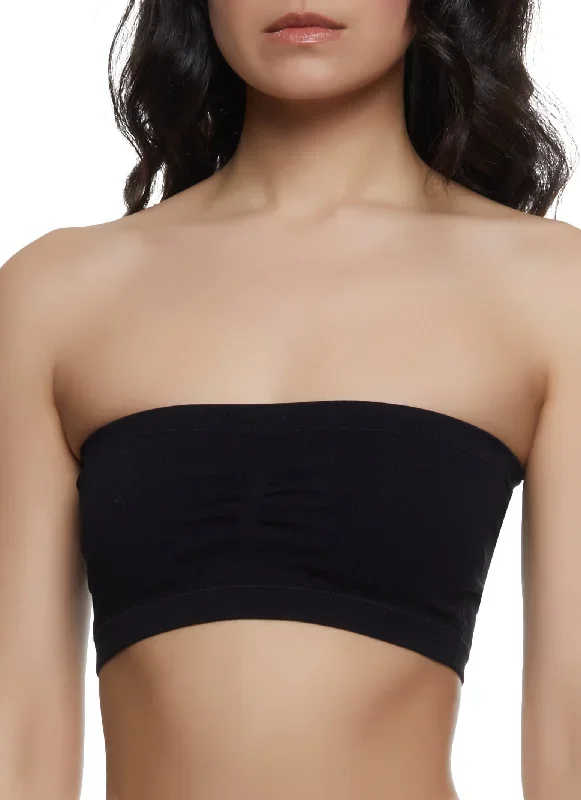 Solid Bandeau Bra