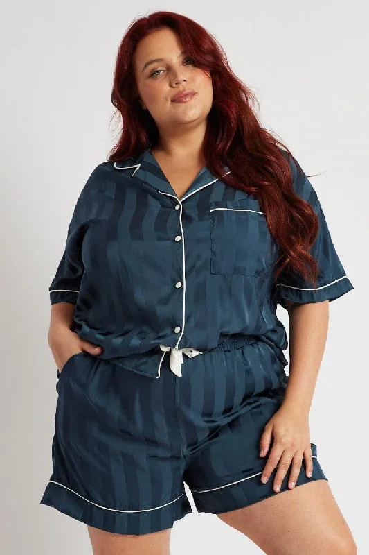 blue-satin-pyjama-jacquard-stripe-piping-pj-set-cnw2047f-84zb-1