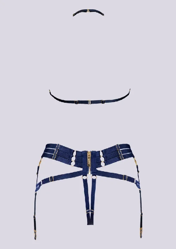 bordelle-mari-suspender-harness-navy-blue