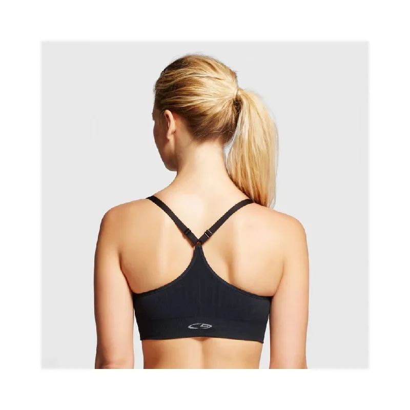 champion-n9118-seamless-adjustable-cami-wire-free-sports-bra-medium-black-nwt-1