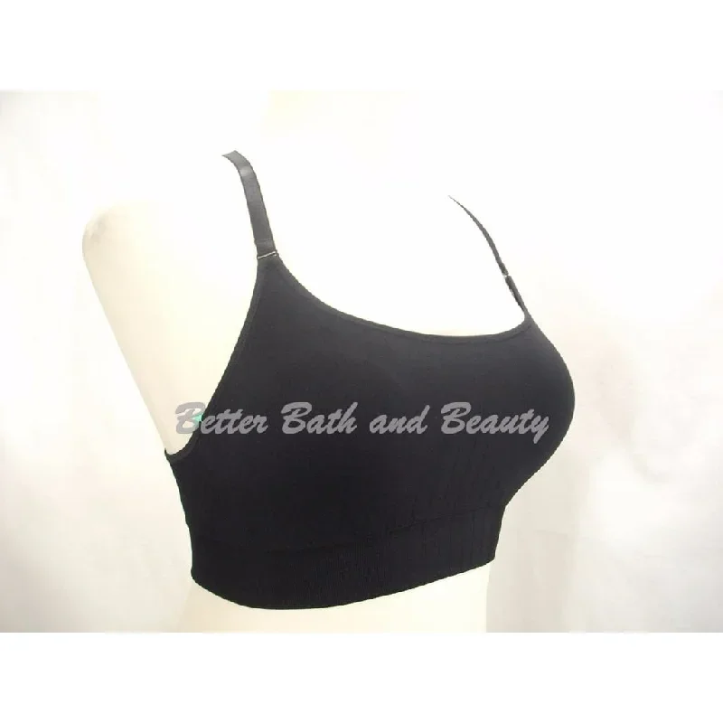 champion-n9118-seamless-adjustable-cami-wire-free-sports-bra-small-black-nwt