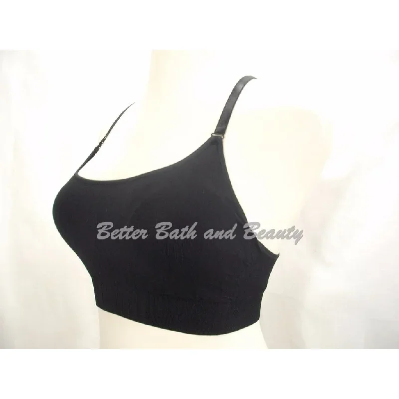 champion-n9118-seamless-adjustable-cami-wire-free-sports-bra-small-black-nwt