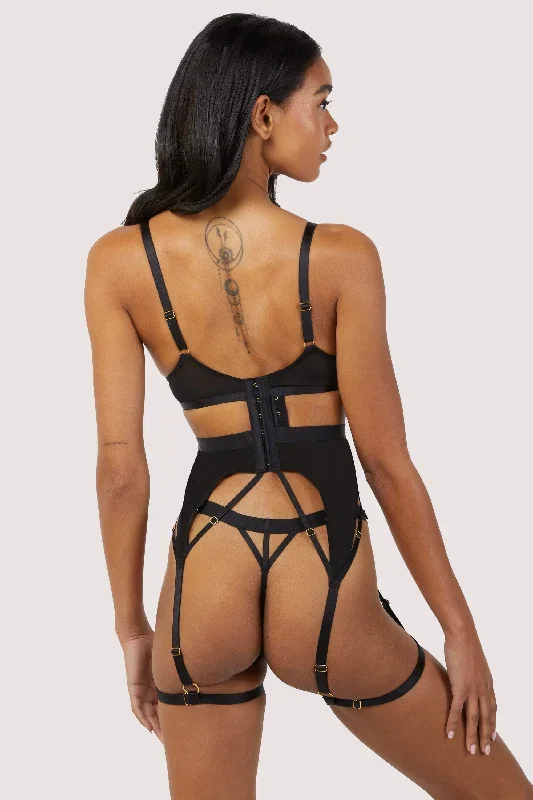 chantal-black-wired-mesh-basque-with-leg-harness