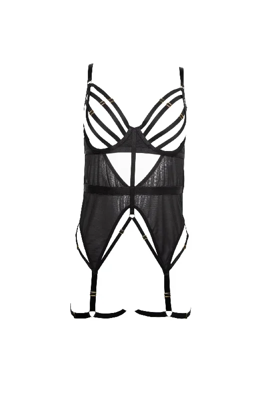 chantal-black-wired-mesh-basque-with-leg-harness