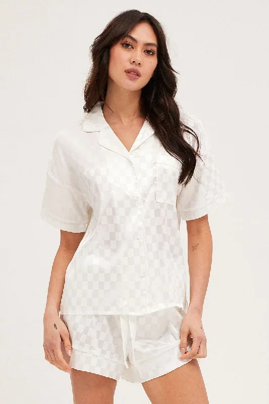 check-satin-pajamas-set-short-sleeve-nw1114p-84wb