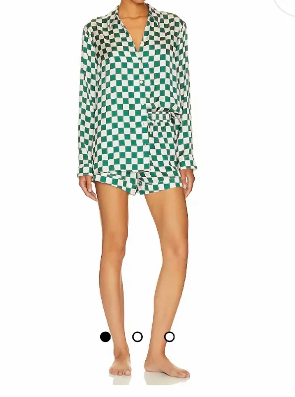 Checkered Early Riser Pj Green