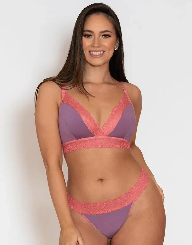 Curvy Kate Twice the Fun Reversible Bralette Pink/Purple