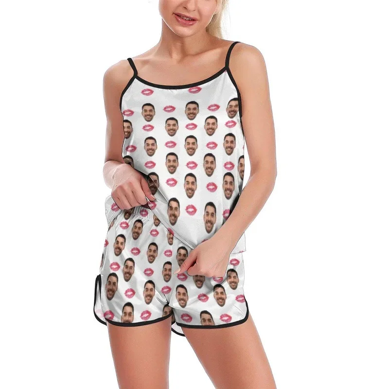 custom-face-pajamas-sexy-red-lips-sleepwear-personalized-womens-sexy-cami-pajama-set