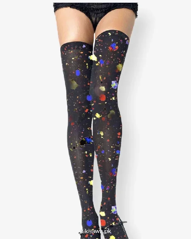 Dishini Sexy Leg Stocking - Fashion tights Full Leg Stocking - 12D-2