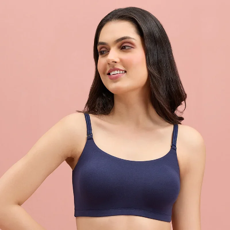 Easy Breezy Slip On Bra-NYB165-Navy Blue