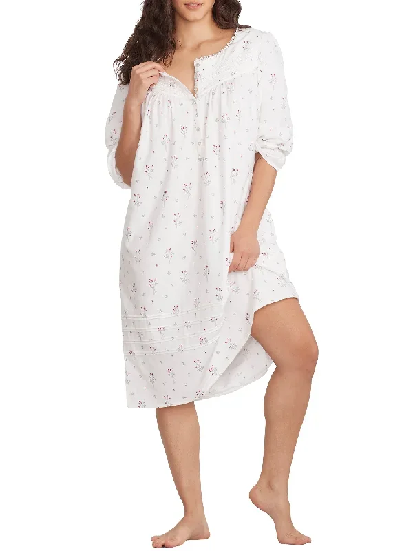 Eileen West Women's Rosebud Brushed Cotton Waltz Nightgown