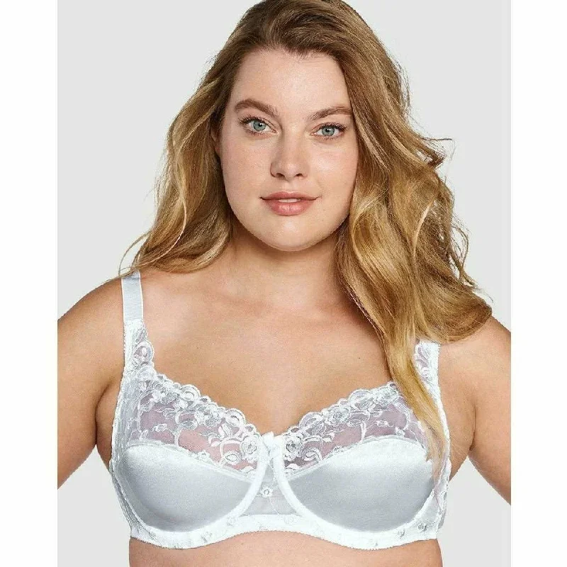 Embroidered Underwired Balconette Bra