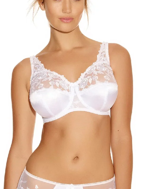 Belle Full Cup Bra - White