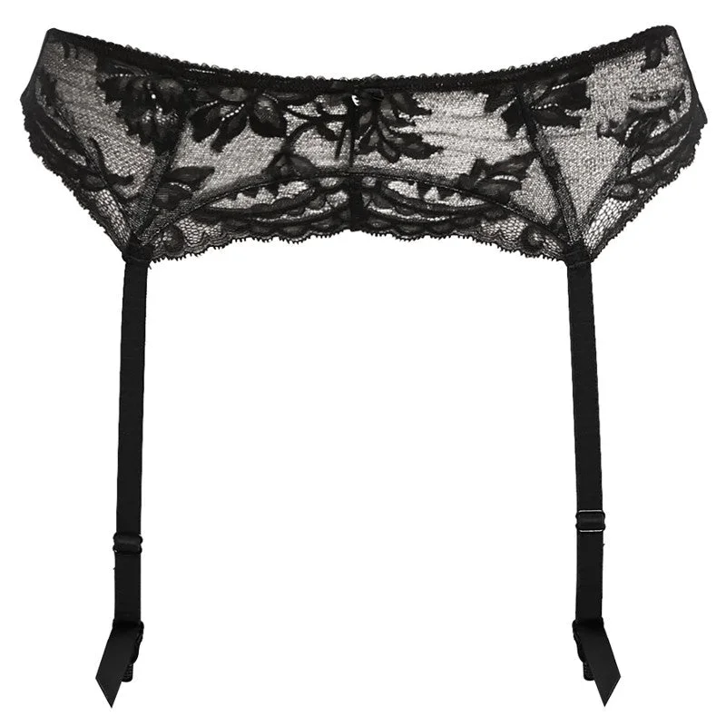 Bronte Black Suspender Garterbelt - Fantasie