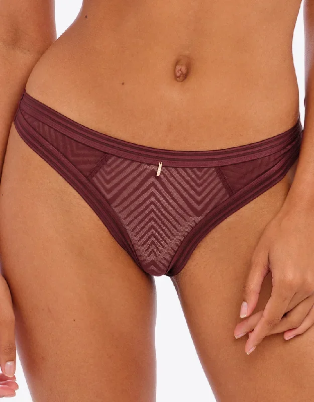 Freya Tailored Brazilian Brief Dark Cherry