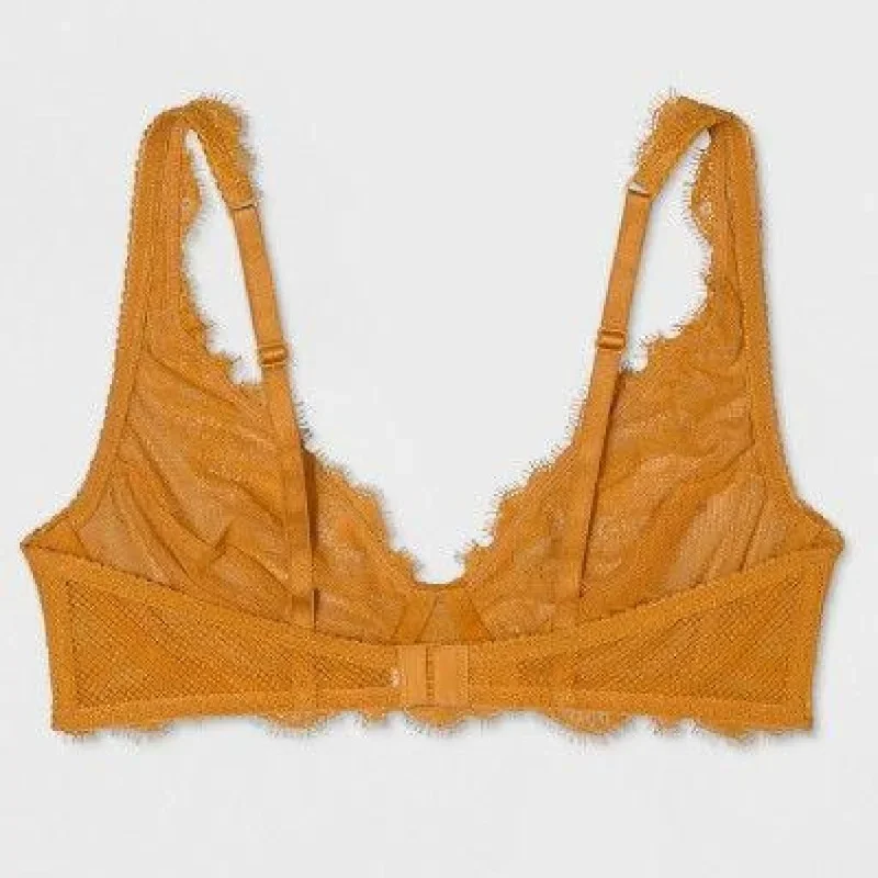 gilligan-omalley-high-apex-lace-wire-free-bra-bralette-xs-x-small-citrine-orange