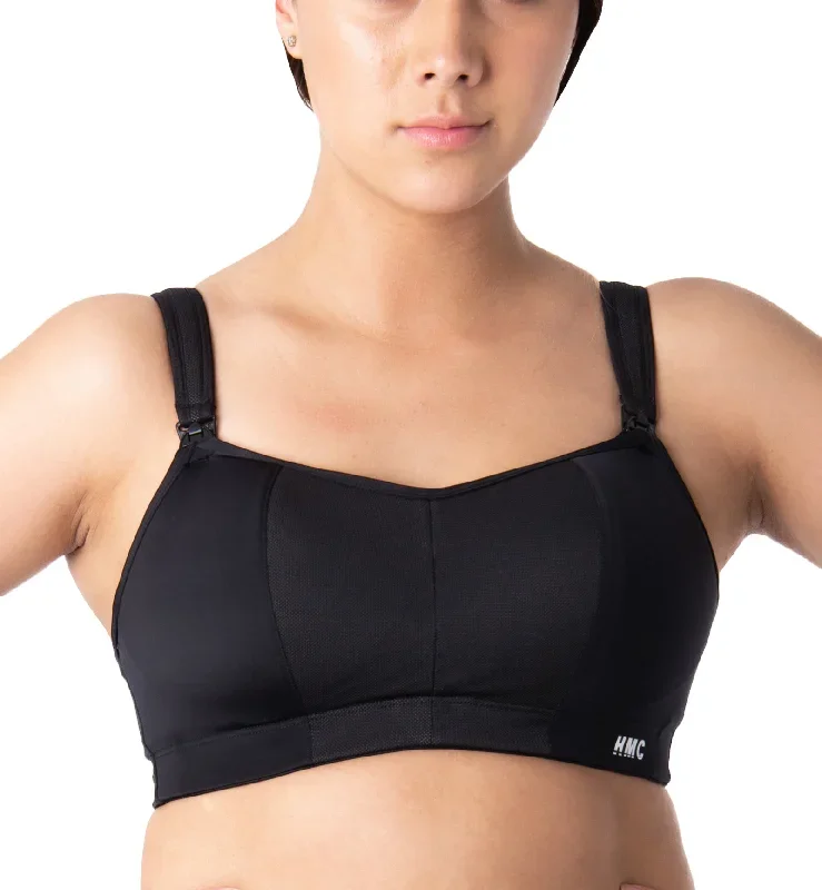 HOTmilk Zen Wirefree Nursing Sports Bra (ZSPB)- Black