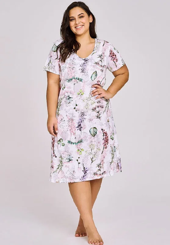 leafy-print-cotton-nightdress-short-sleeves