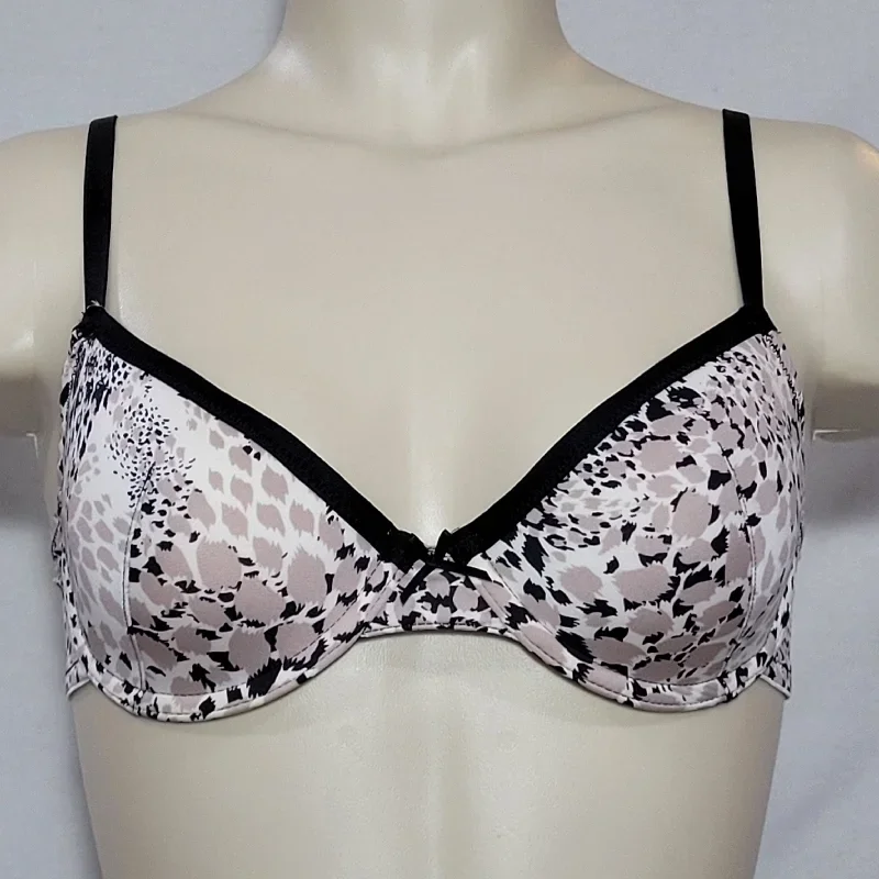 Marie Meili Lined Demi T-Shirt Underwire Bra 34B Animal