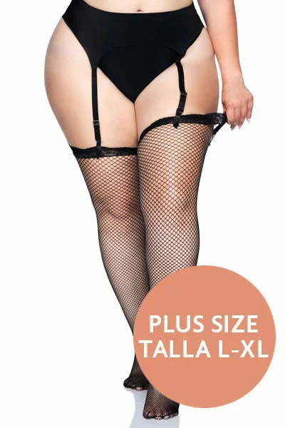 MEDIAS PLUS SIZE DE MALLA