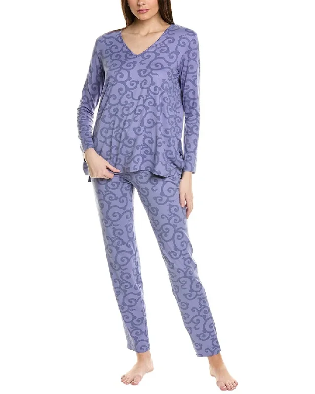 N Natori 2pc Ottoman Pajama Set