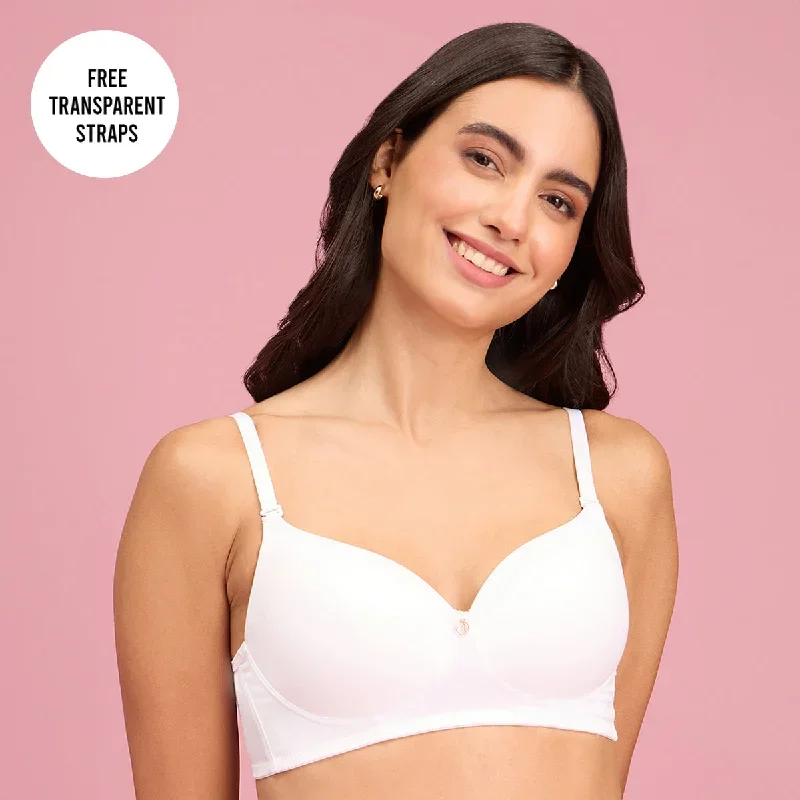 Nykd by Nykaa Iconic Low Back Party Bra NYB252 White