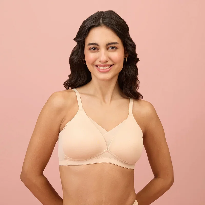 Nykd by Nykaa Nykd by Nykaa The Perfect Shaping Infinity Mesh Padded Bra-NYB202-Skin