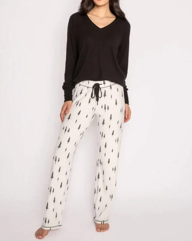 Outdoorsy Pajama Pant In Ivory