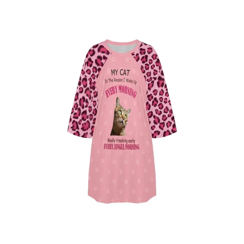 personalized-pet-face-leopard-print-men-sleepwear-womens-oversized-sleep-tee