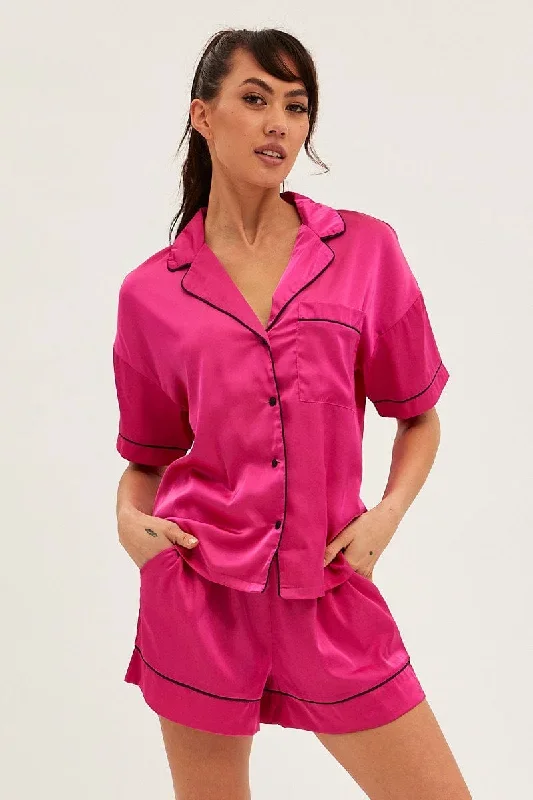 pink-satin-pajamas-set-short-sleeve-nw1016e-35zb