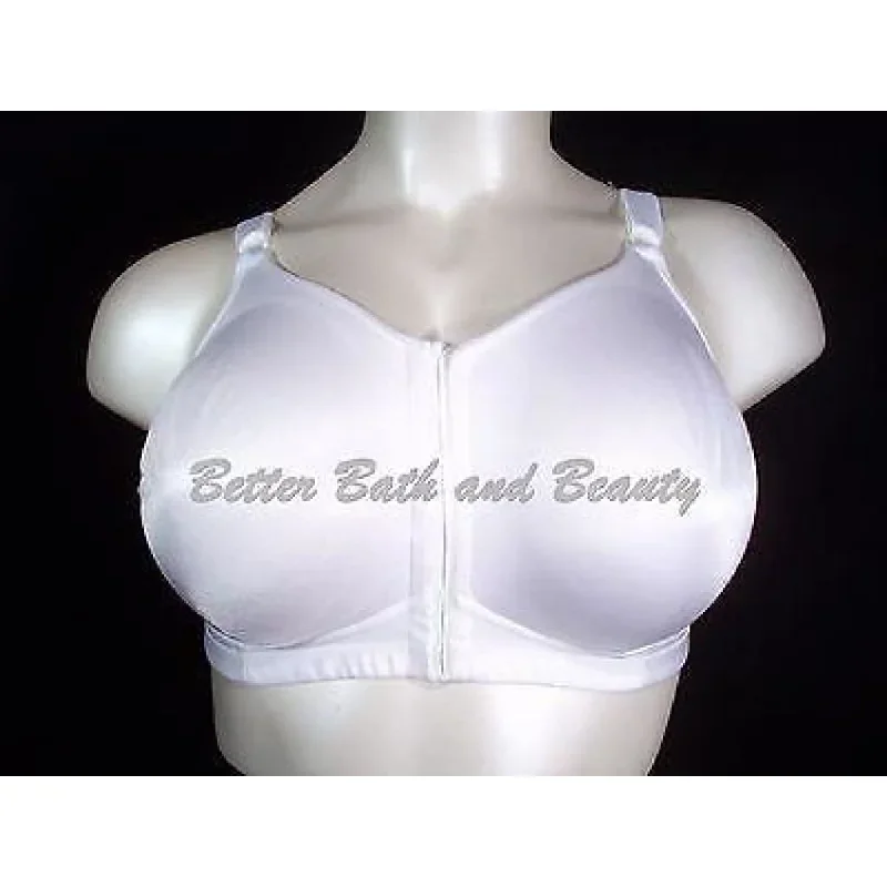 Playtex Secrets 4930 Sensationally Sleek Wire Free Front Closure Bra 40C White