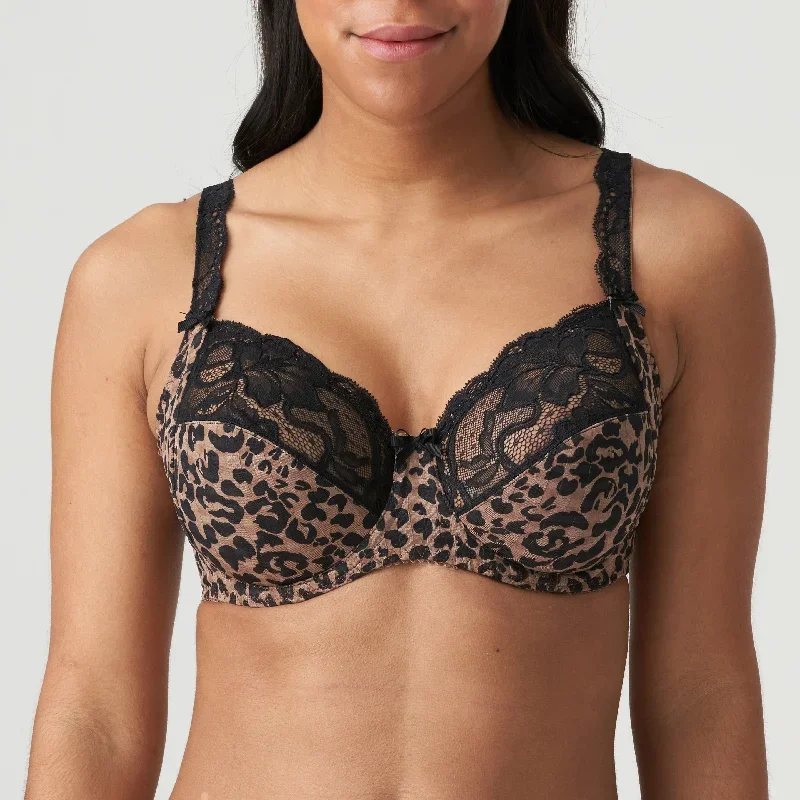 Prima Donna Madison Bronze Leopard Print Lace Bra D-E 0162120