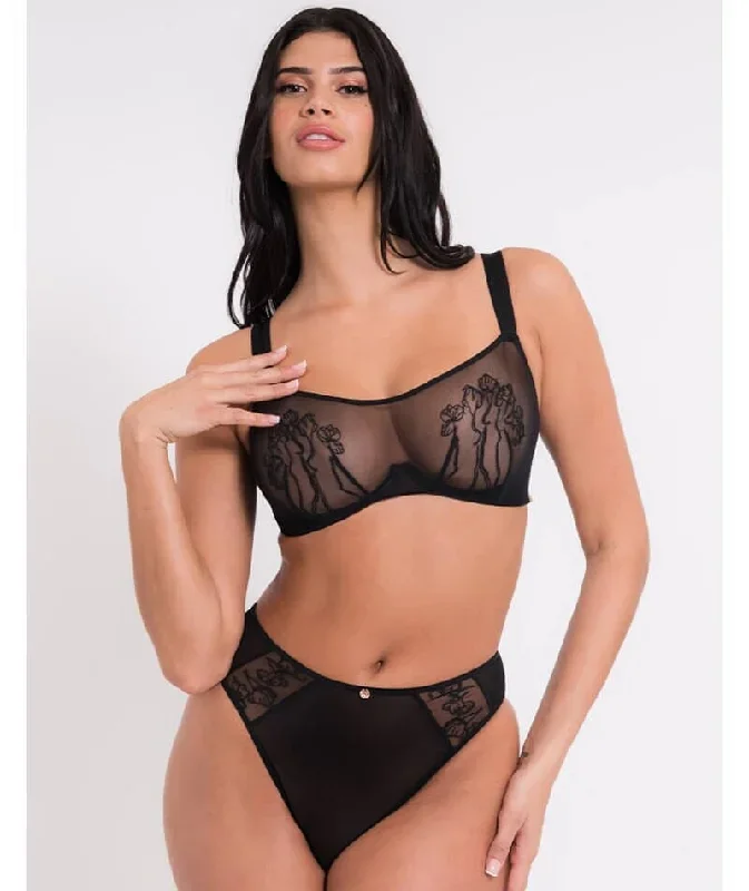 scantilly-sheer-flora-bandeau-bra-black