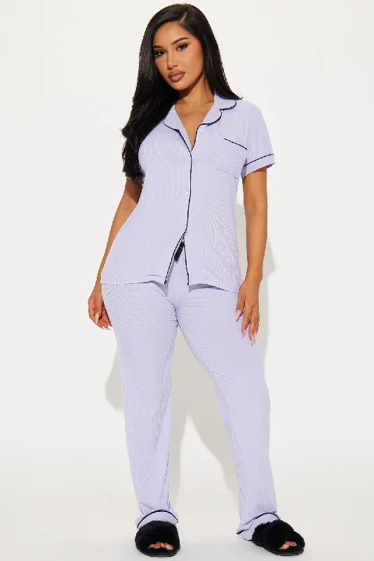 Snuggle Me PJ Pants Set - Purple