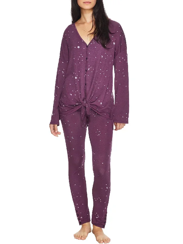 Splendid Women's To The Moon Knit Pajama Set