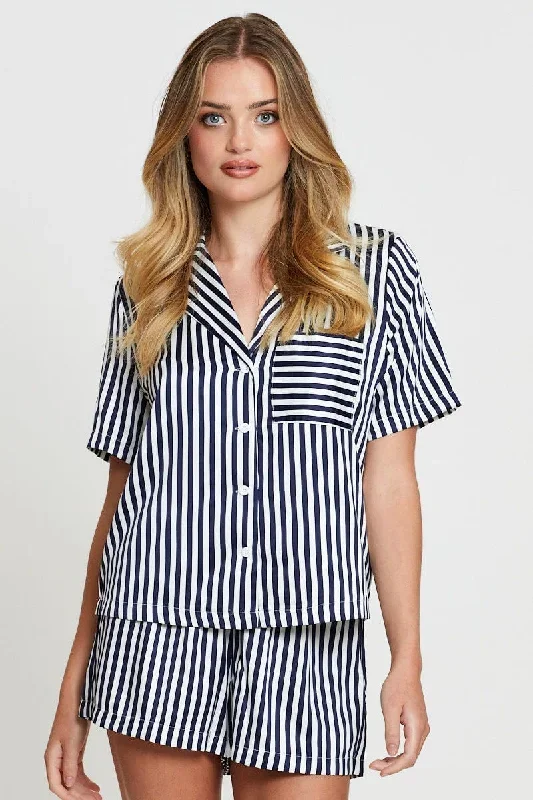 stripe-satin-pajamas-set-short-sleeve-nw1204b-35zb