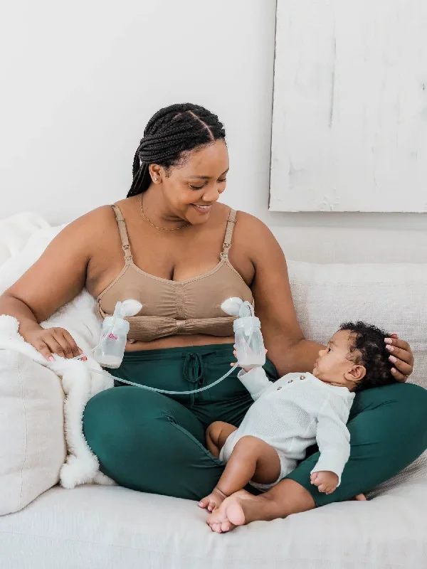 Sublime Hands-Free Pumping & Nursing Bra | Latte